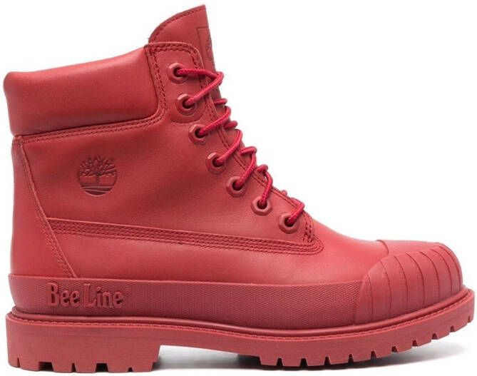 Timberland x Bee Line Gum-Toe boots Red