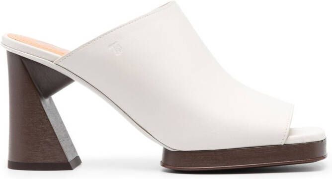 Tod's 95mm sculpted-heel sandals Neutrals