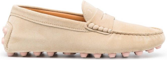 Tod's almond-toe loafers Neutrals