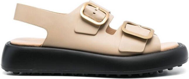 Tod's buckle-strap open-toe sandals Neutrals