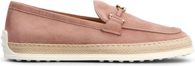 Tod's Gomma leather loafers Pink