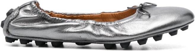 Tod's Gommino ballerina shoes Silver
