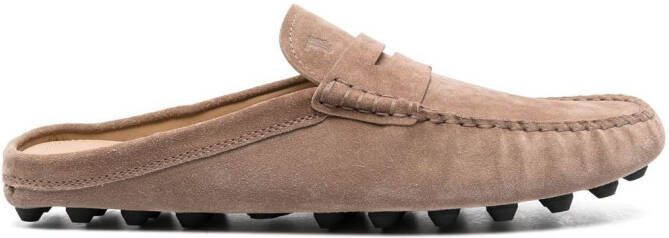 Tod's Gommino Bubble suede mules Neutrals