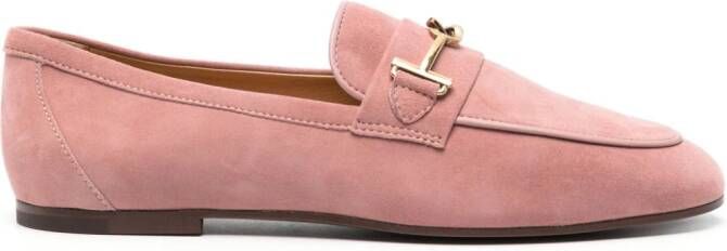 Tod's Gommino Driving suede loafers Pink
