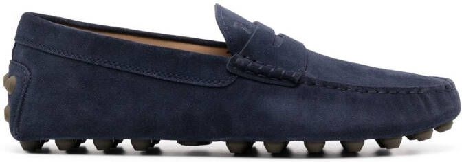 Tod's Gommino suede loafers Blue