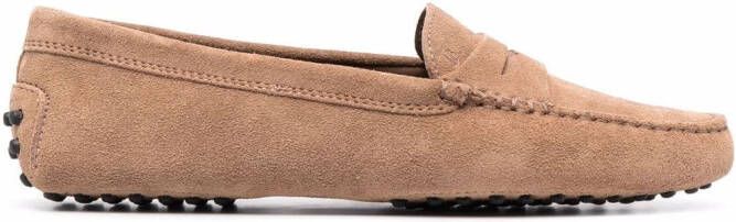 Tod's Gommino suede loafers Brown