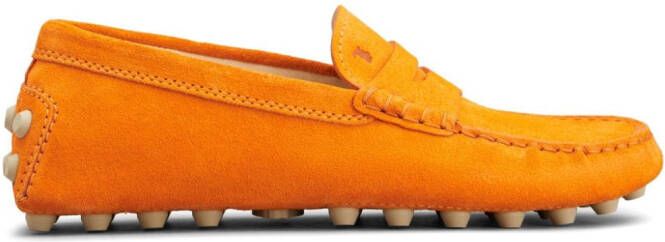 Tod's Gommino suede loafers Orange