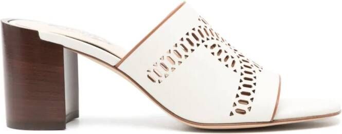 Tod's Kate 75mm leather sandals White