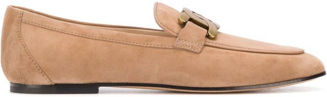 Tod's Kate suede loafers Neutrals