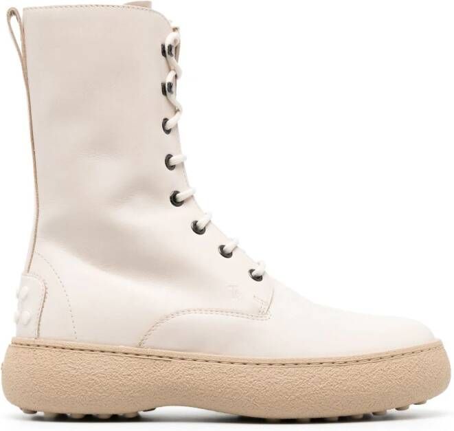 Tod's lace-up ankle boots Neutrals