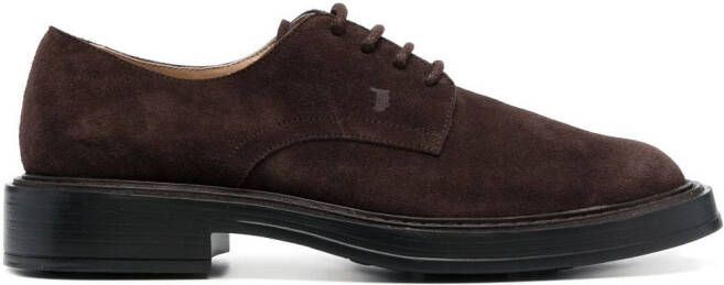 Tod's suede Derby shoes Brown