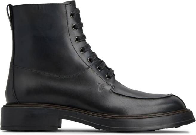 Tod's leather ankle boots Black