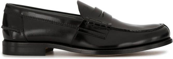 Tod's leather loafers Black