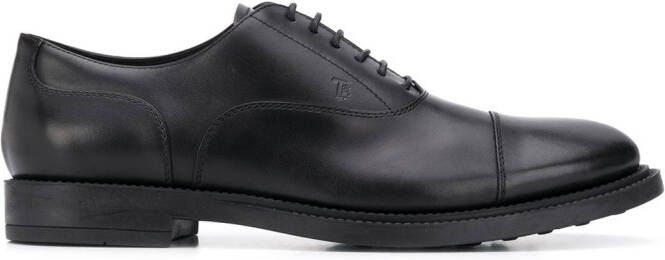 Tod's leather Oxford shoes Black
