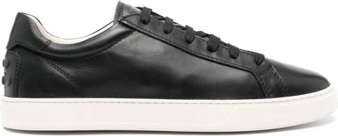 Tod's low-top leather sneakers Black
