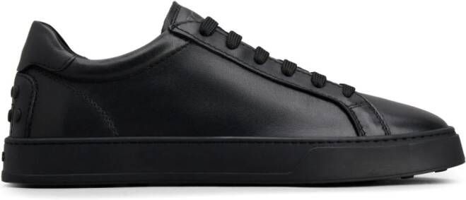 Tod's low-top leather sneakers Black