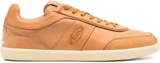 Tod's low-top leather sneakers Brown