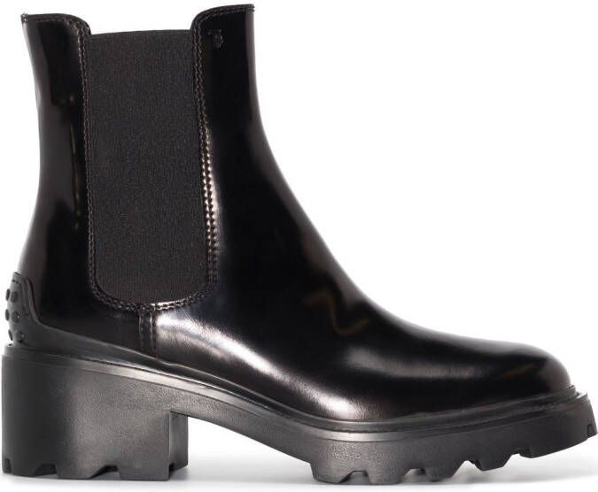 Tod's lug-sole Chelsea boots Black