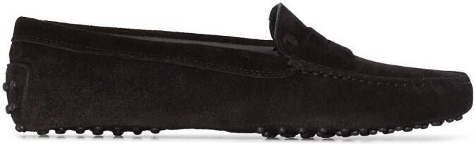 Tod's Moccasin suede loafers Black