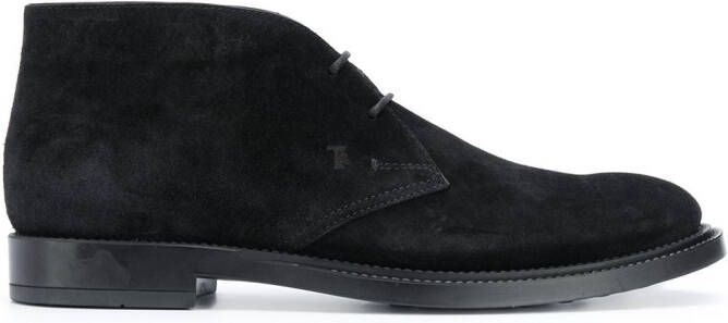 Tod's monogram-stamp desert boots Black