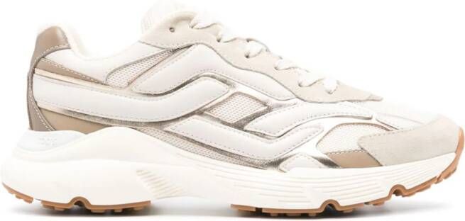 Tod's panelled leather sneakers Neutrals