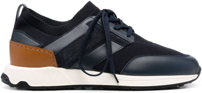 Tod's panelled mesh low-top sneakers Blue