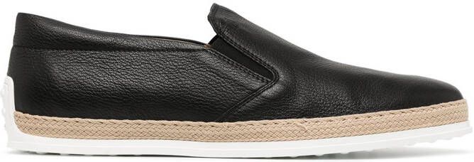 Tod's slip-on espadrilles Black