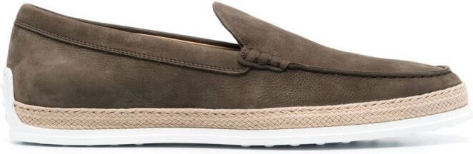 Tod's slip-on style loafers Green