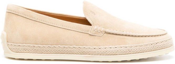 Tod's slip-on suede loafers Brown