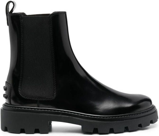 Tod's studded Chelsea boots Black
