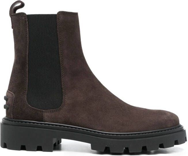 Tod's suede Chelsea boots Brown