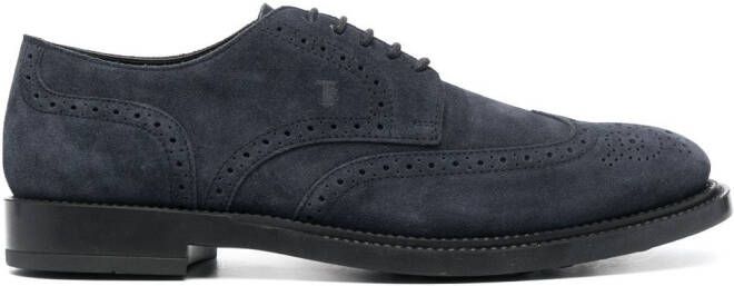 Tod's suede brogues Blue