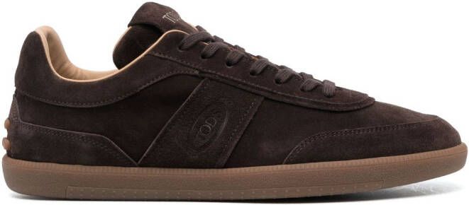 Tod's suede low-top sneakers Brown