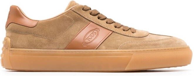 Tod's suede low-top sneakers Brown