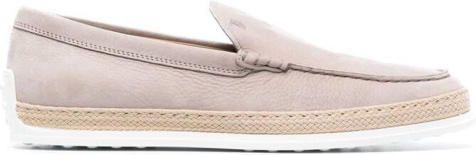 Tod's suede slip-on loafers Neutrals