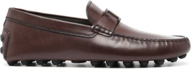 Tod's T Timeless Gommino Bubble loafers Brown