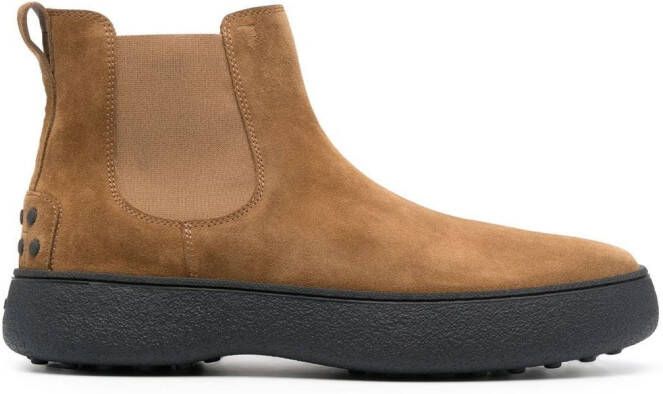 Tod's W.G. suede chelsea boots Brown