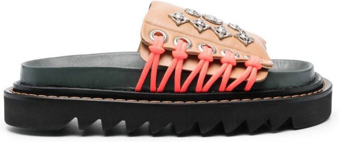 Toga Pulla studded platform sandals Neutrals