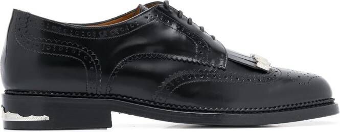Toga Virilis tasselled leather brogues Black