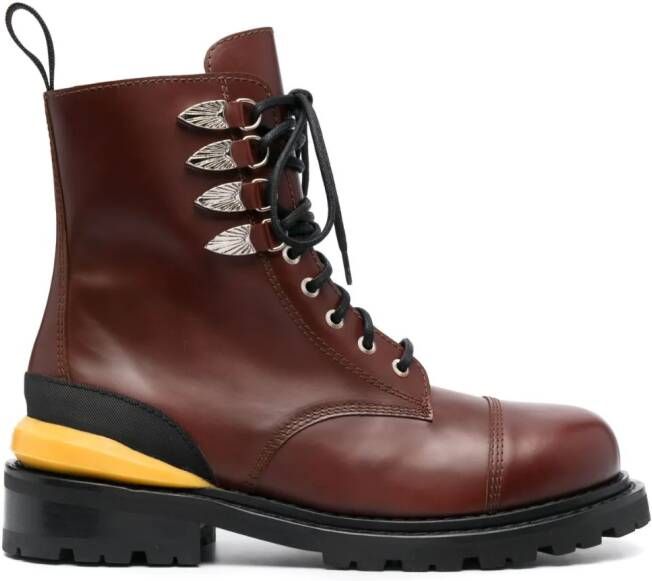 Toga Virilis leather ankle boots Brown