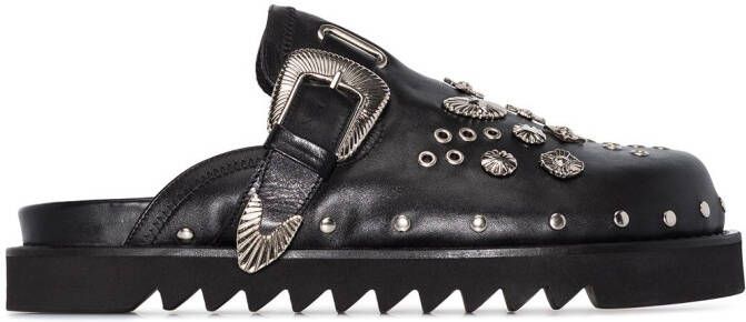 Toga Virilis studded slippers Black