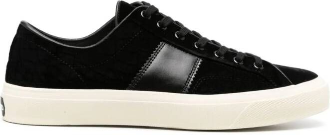 TOM FORD Cambridge velvet sneakers Black