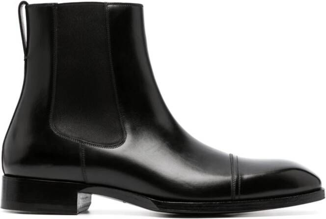 TOM FORD Elkan leather Chelsea boots Black