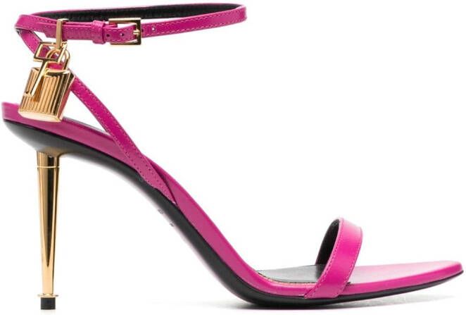 TOM FORD Naked 95 padlock-detailed sandals Pink
