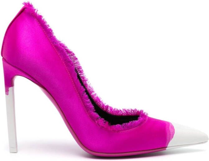 TOM FORD painted satin pumps Pink
