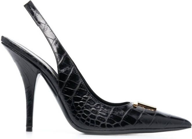 TOM FORD TF logo-detail 110mm pumps Black