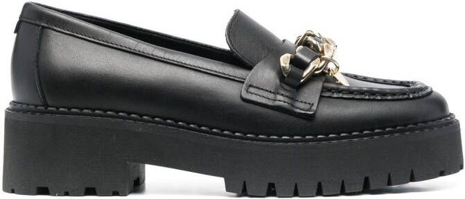Tommy Hilfiger 50mm chain-link detail loafers Black