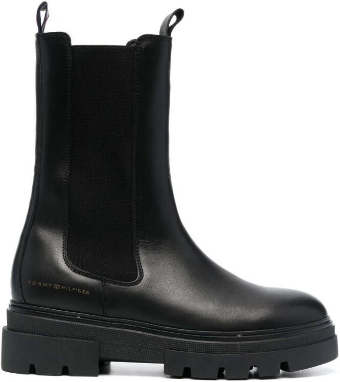Tommy Hilfiger chunky Chelsea boots Black