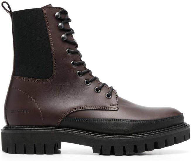 Tommy Hilfiger chunky lace-up boots Brown