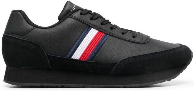 Tommy Hilfiger leather low-top sneakers Black